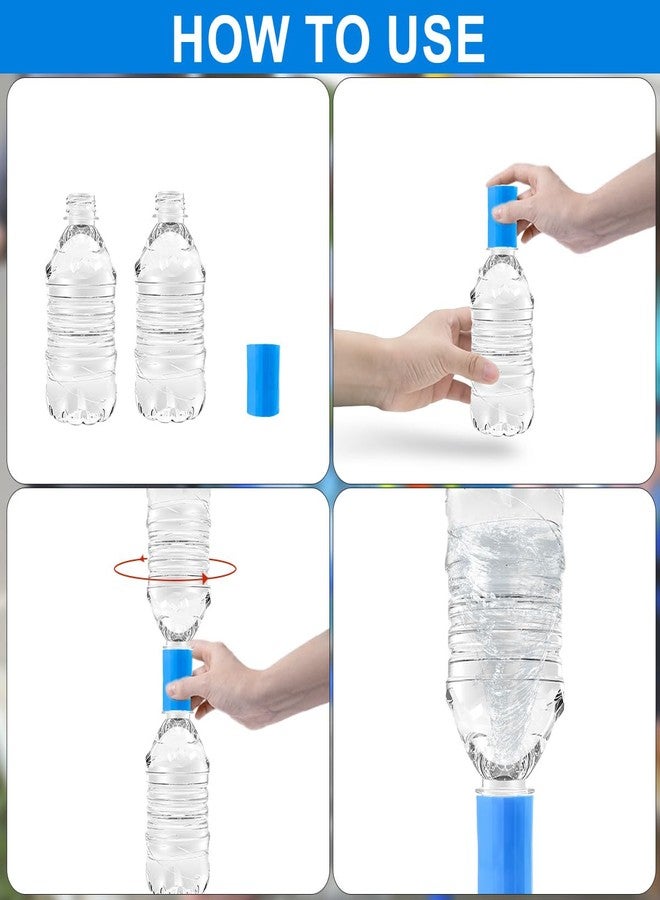 Taefuwr 20PCS Cyclone Tube Connector, Water Maker Vortex Toys, Tube Bottle Connector, Geyser Simulator, Vortex Connector, Cyclone in a Bottle for Scientific Experiment, 5Colors(Red/Green/Blue/Yellow/Purple) - Image 3